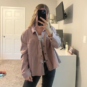 Pink Button Up Jacket